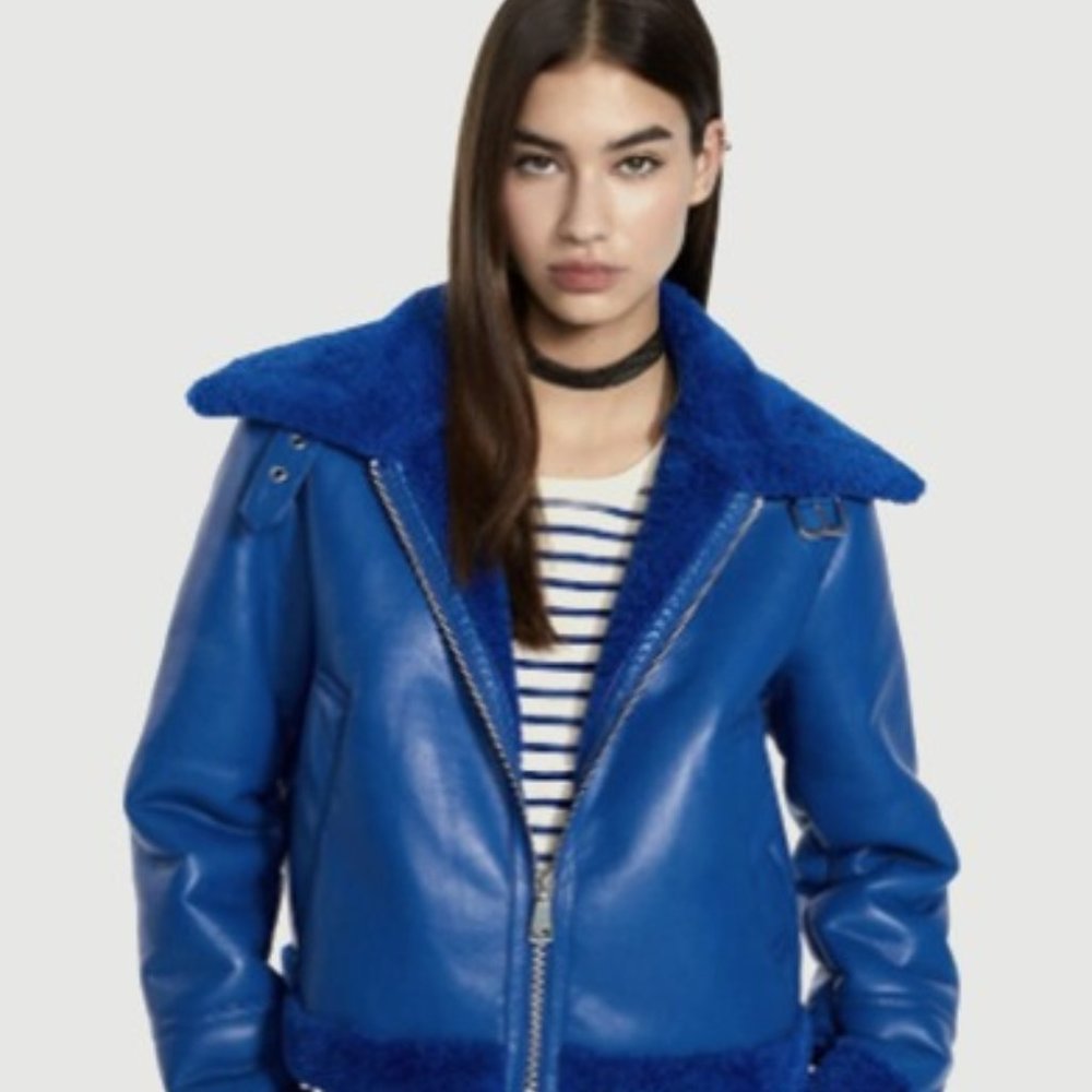 Jacket aviator Faux leather
